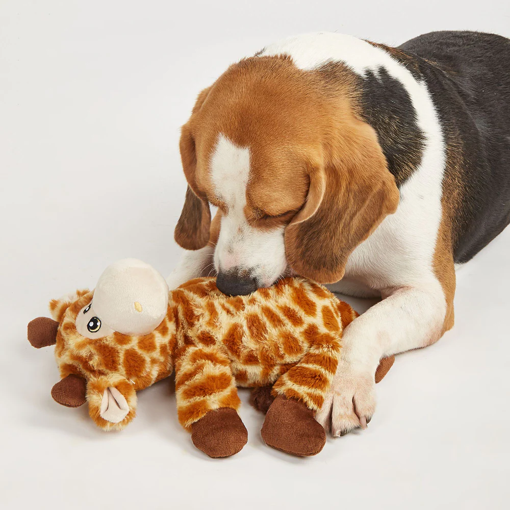 Barkbutler x Fofos Wildlife Giraffe Plush Toy for Dogs - Image 8