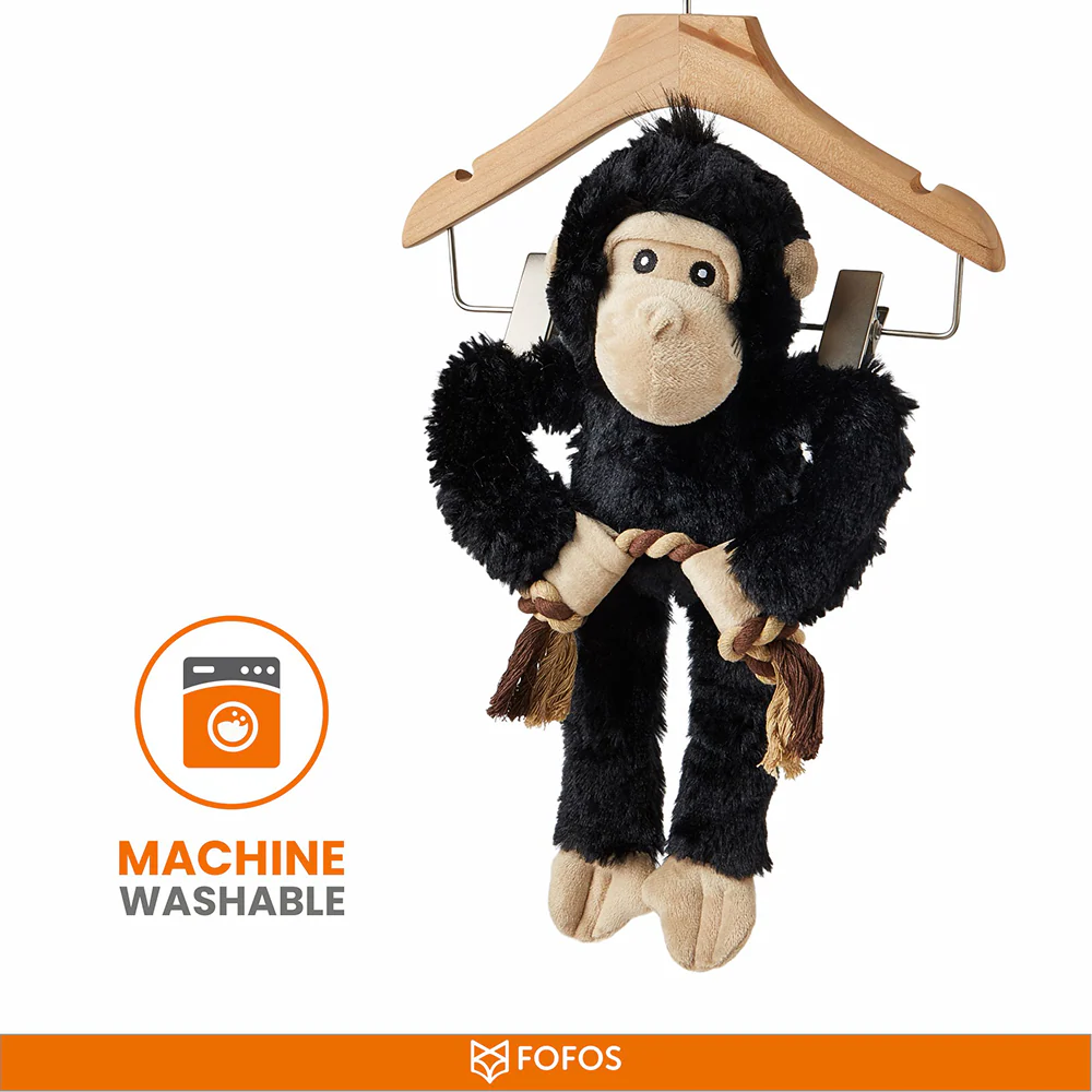 Barkbutler x Fofos Wildlife Gorilla Plush Toy for Dogs - Image 6