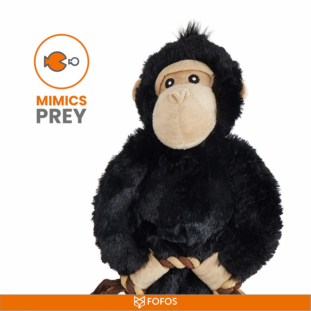 Barkbutler x Fofos Wildlife Gorilla Plush Toy for Dogs - Image 7