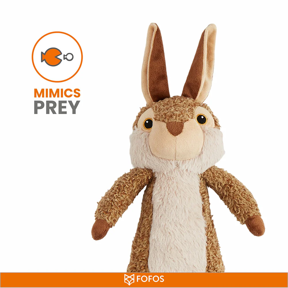 Barkbutler x Fofos Wildlife Rabbit Plush Toy for Dogs - Image 7