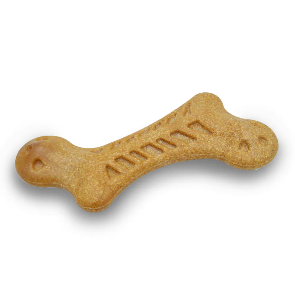 Barkbutler x Fofos Woodplay Bone Toy for Dogs | For Aggressive Chewers (Brown) - Image 7
