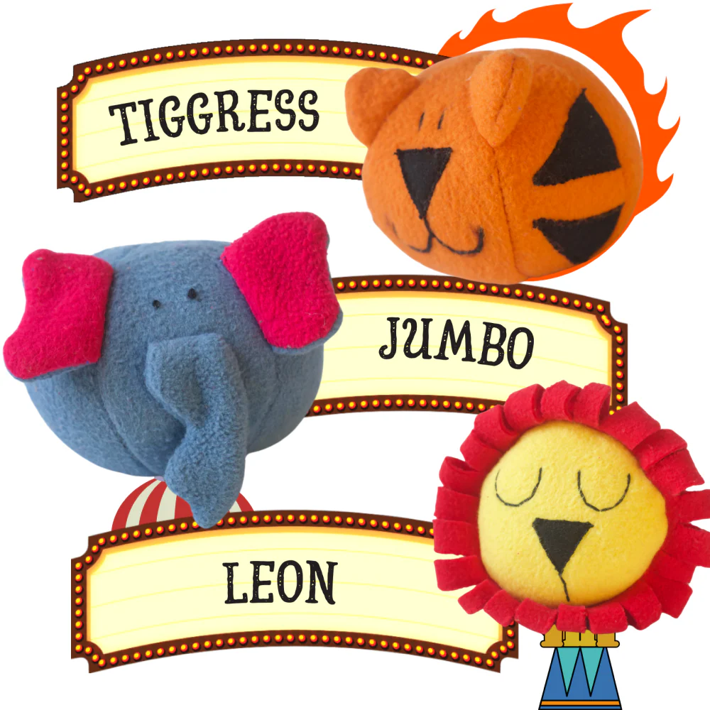 For The Love Of Dog Hide and Seek Squeaky Circus Toy for Dogs - Image 4