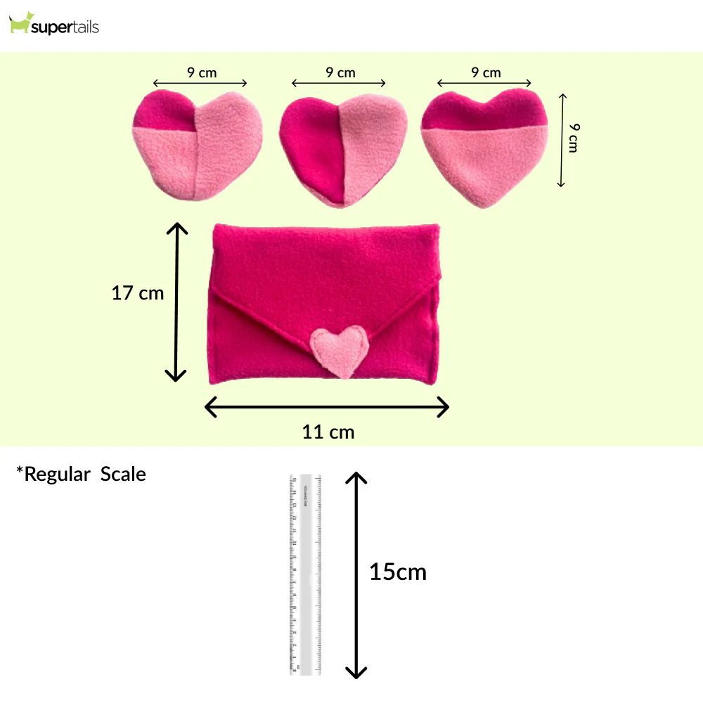 For The Love Of Dog Love Letter Toy for Dogs (Pink) - Image 2