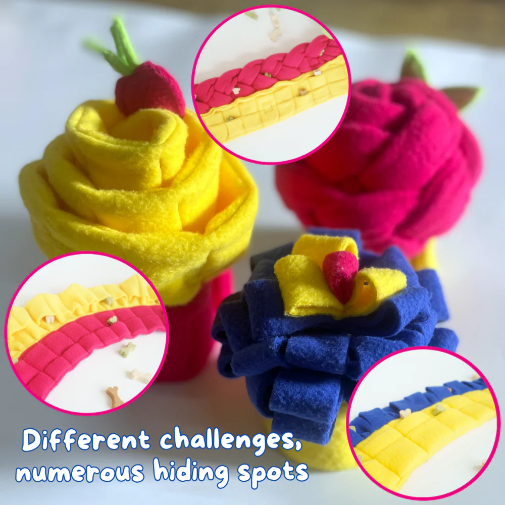 For The Love Of Dog Pink Lemonade Snuffle Pupcake Toy for Dogs - Image 3