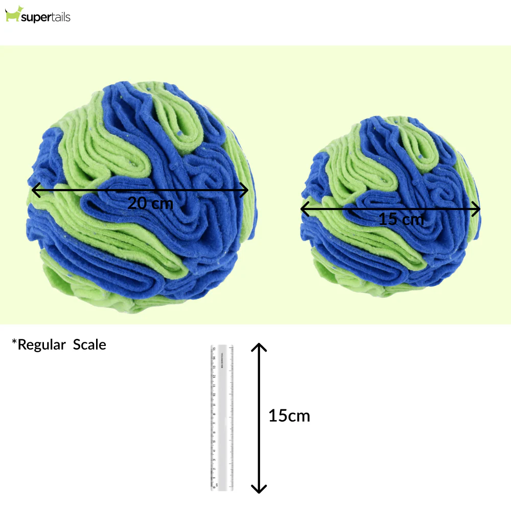 For The Love Of Dog Sniffer Ball Toy for Dogs (Blue/Green) - Image 2