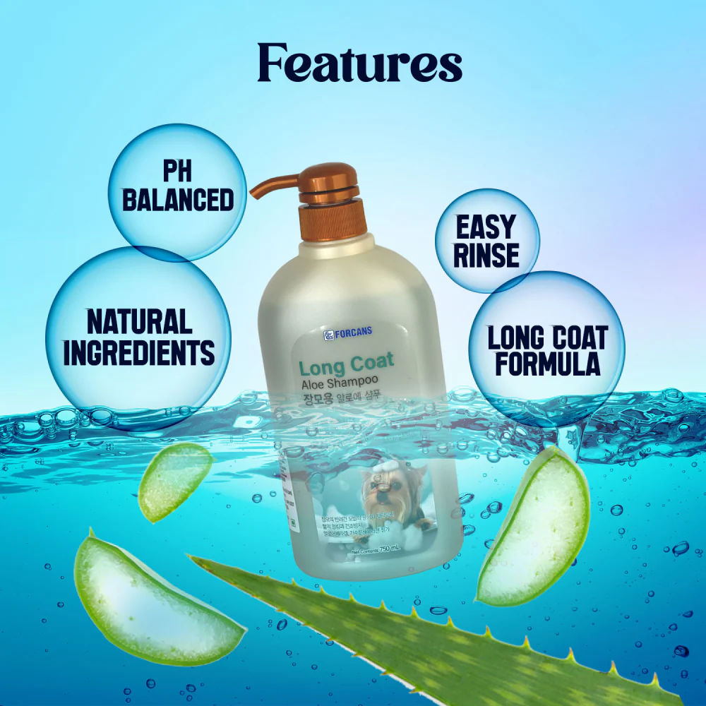 Forbis/Forcans Long Coat Aloe Shampoo for Dogs - Image 6