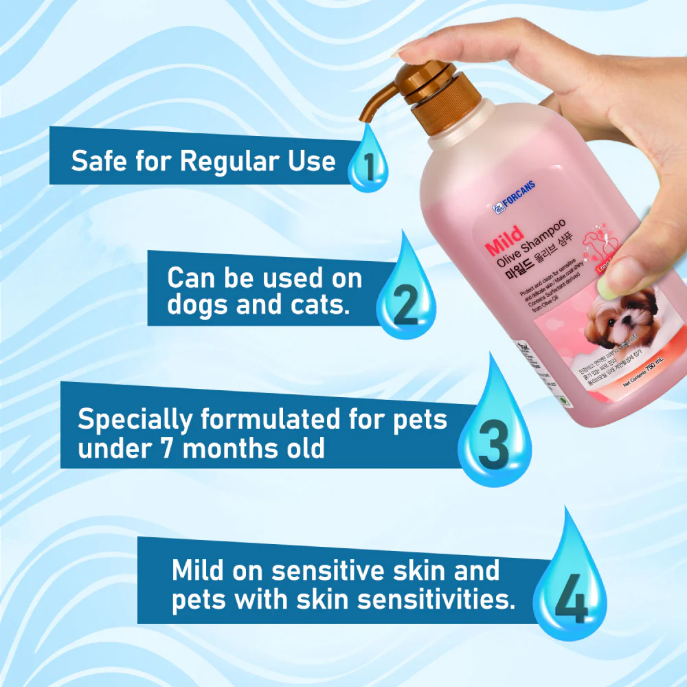 Forbis/Forcans Mild Olive Shampoo for Puppies & Kittens - Image 4