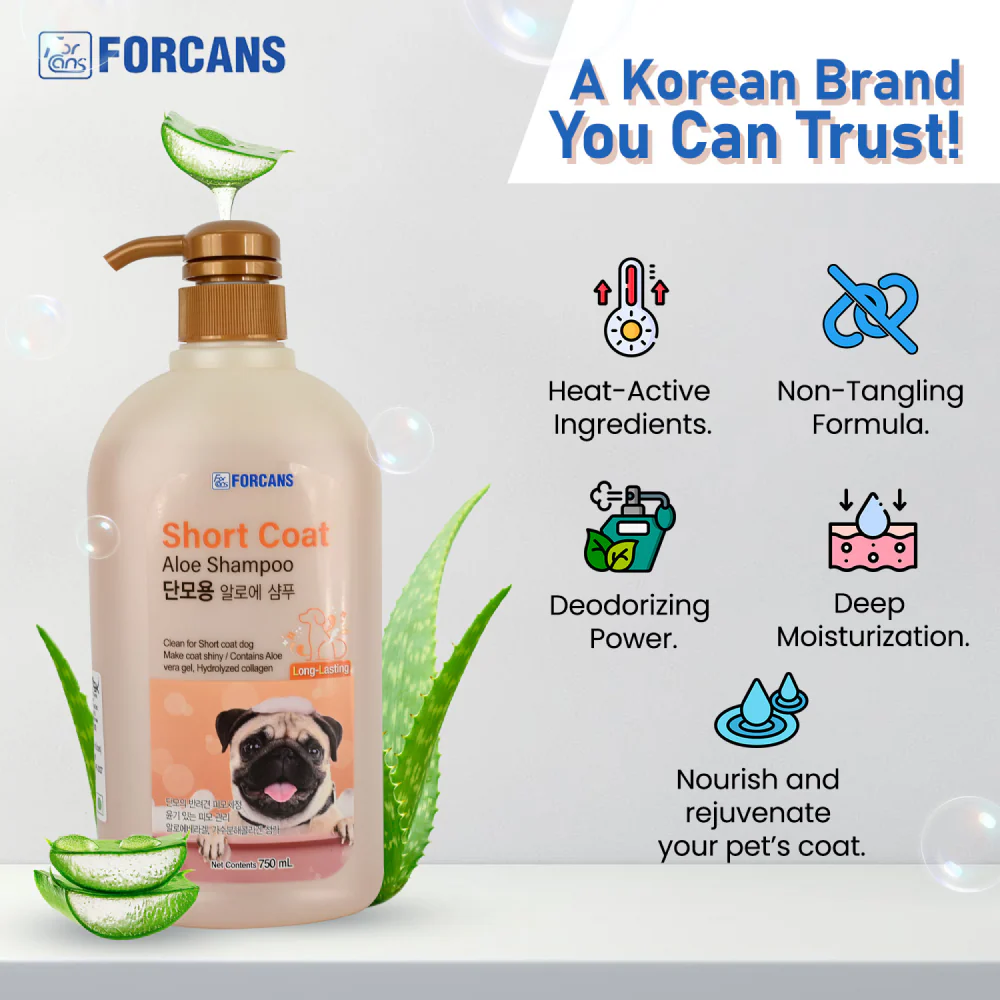 Forbis/Forcans Short Coat Aloe Shampoo for Dogs - Image 6