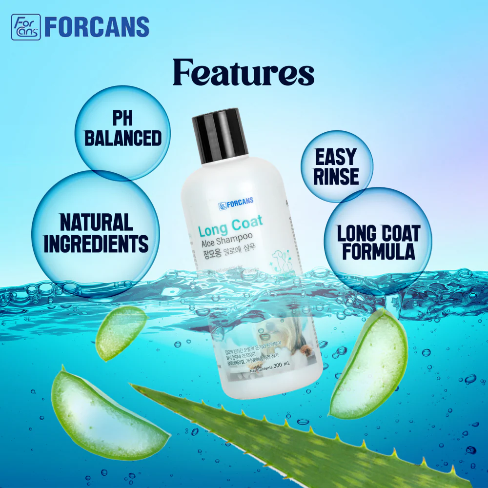 Forcans Aloe Long Coat Shampoo for Dogs - Image 5