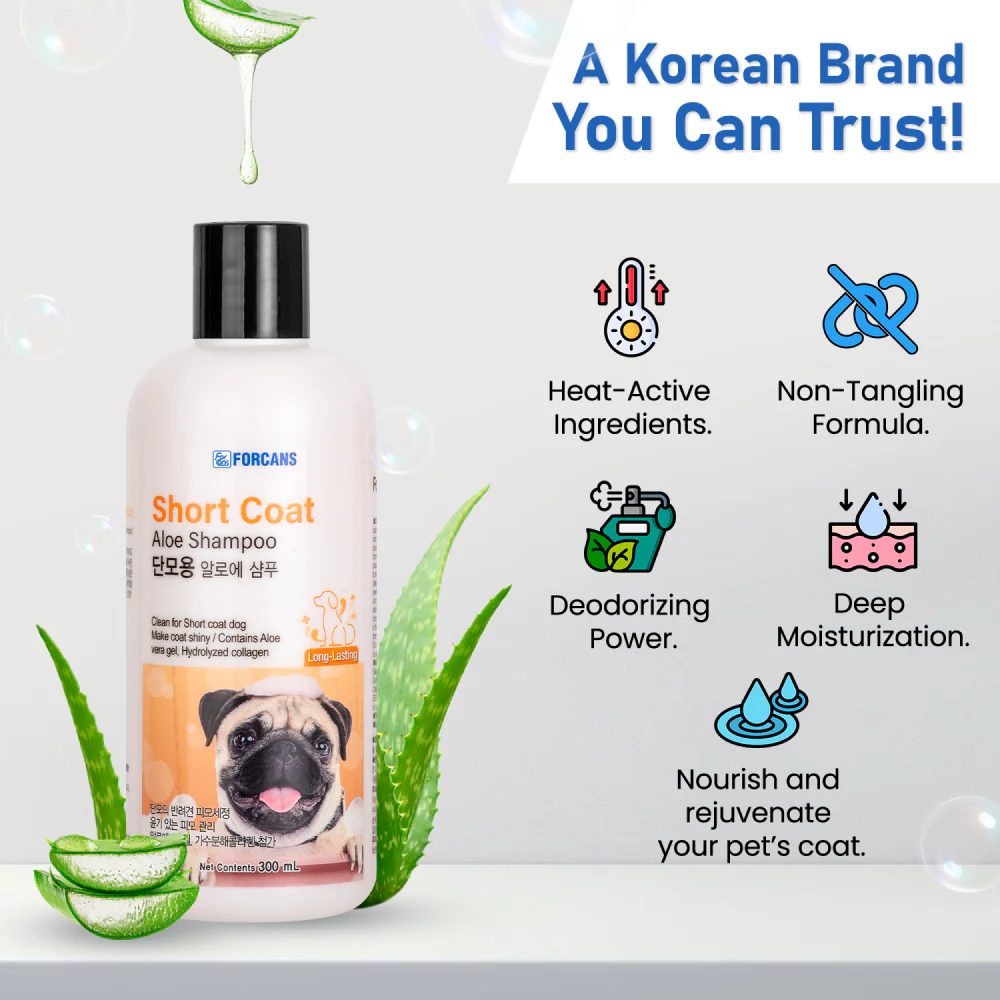 Forcans Aloe Short Coat Shampoo for Dogs - Image 2