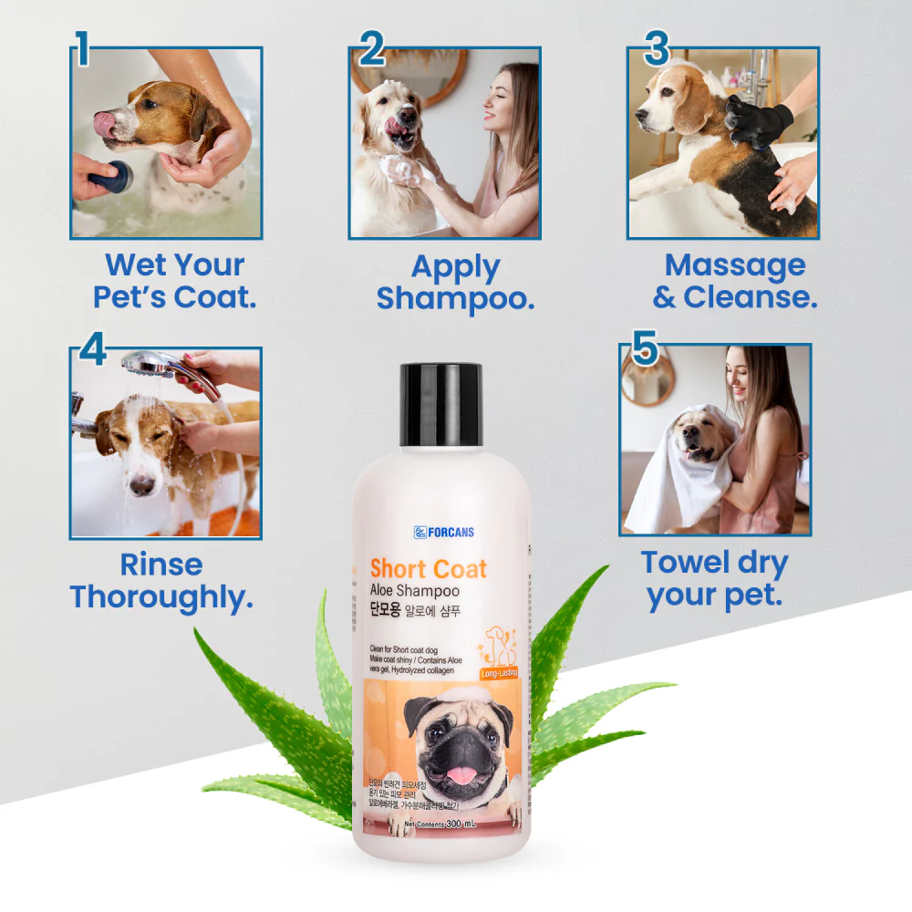Forcans Aloe Short Coat Shampoo for Dogs - Image 4