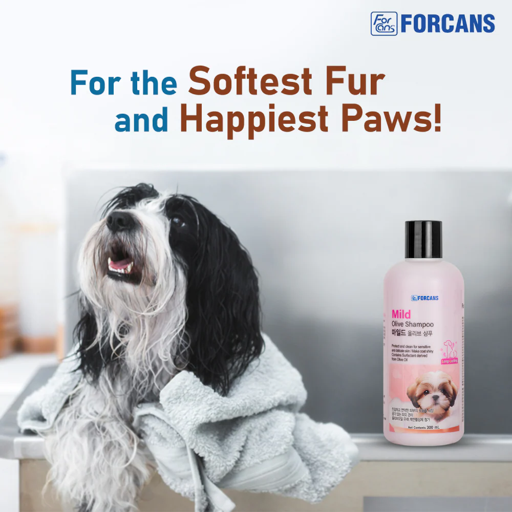 Forcans Mild Olive Shampoo for Dogs - Image 5