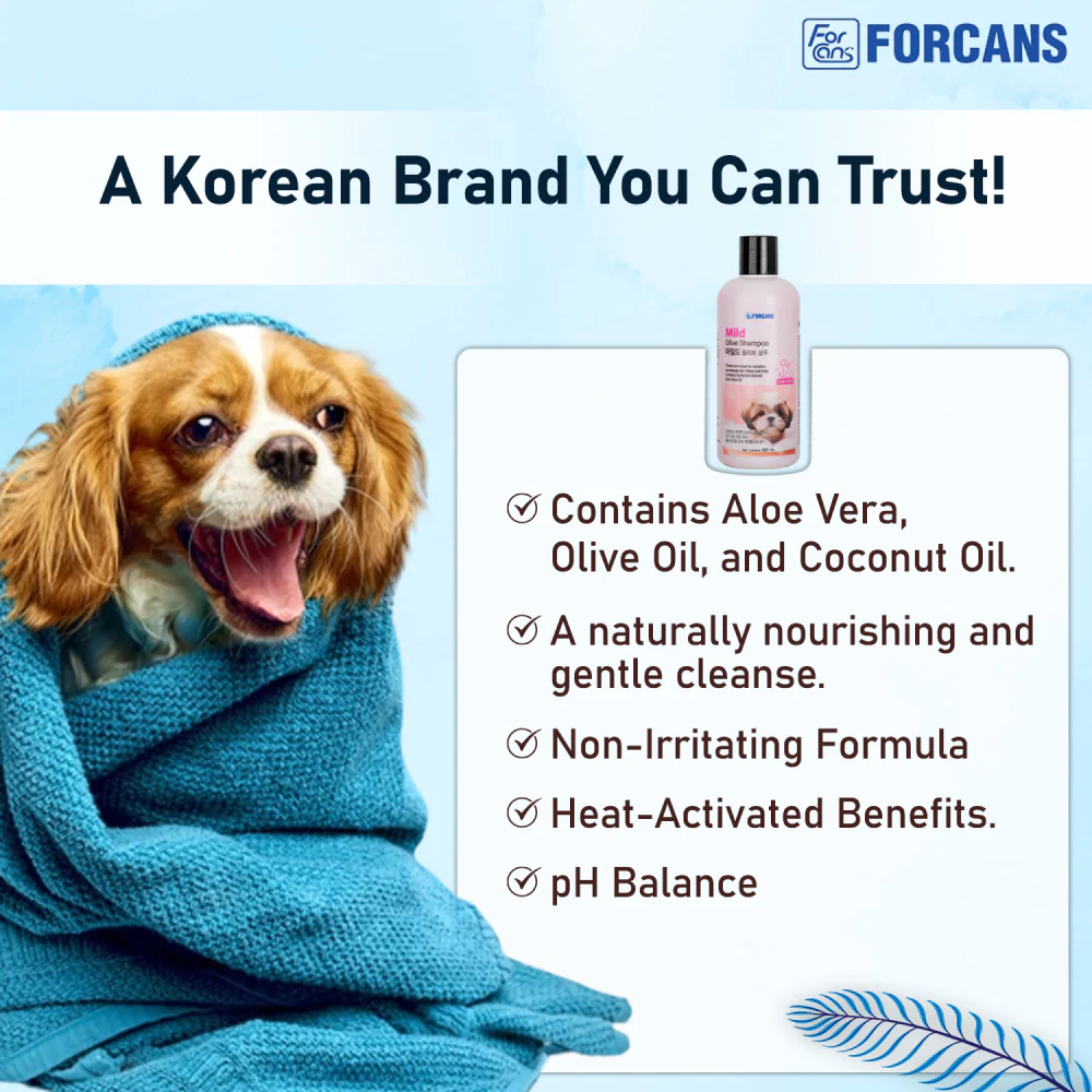Forcans Mild Olive Shampoo for Dogs - Image 6