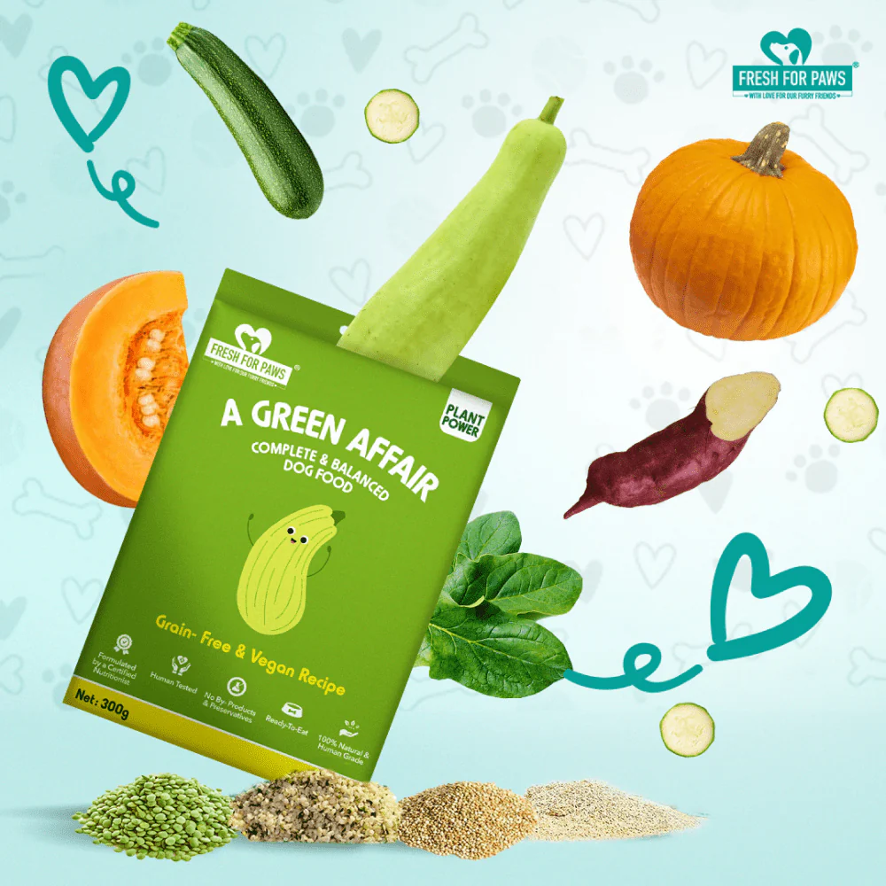 Fresh For Paws A Green Affair Grain Free & Vegan Dog Wet Food (100g) - Image 2