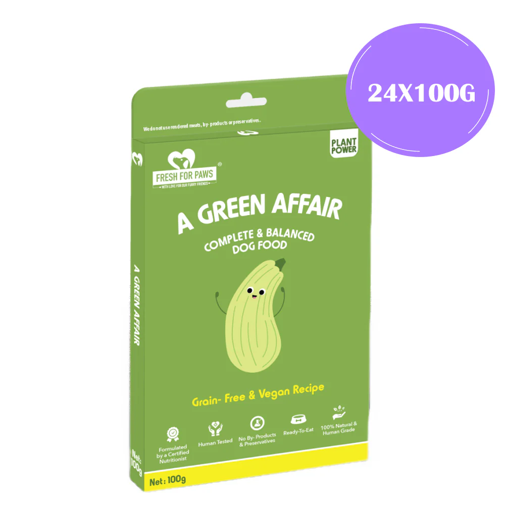 Fresh For Paws A Green Affair Grain Free & Vegan Dog Wet Food (100g) - Image 13