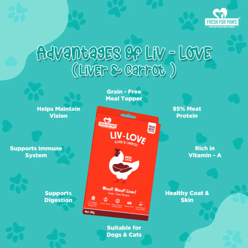 Fresh For Paws Chicken Liver & Carrot Liv Love Supplement for Dogs - Image 5