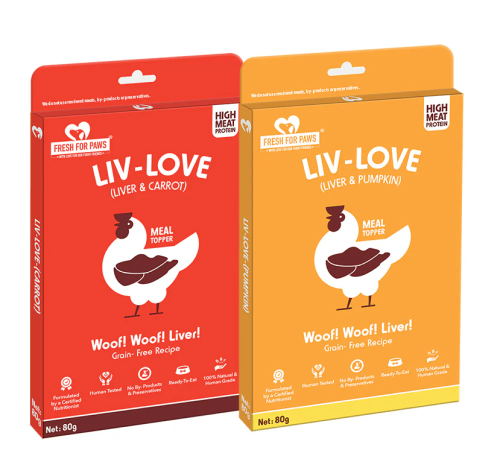 Fresh For Paws Chicken Liver Pumpkin Liv Love & Chicken Liver Carrot Liv Love Supplement for Dogs - Image 3