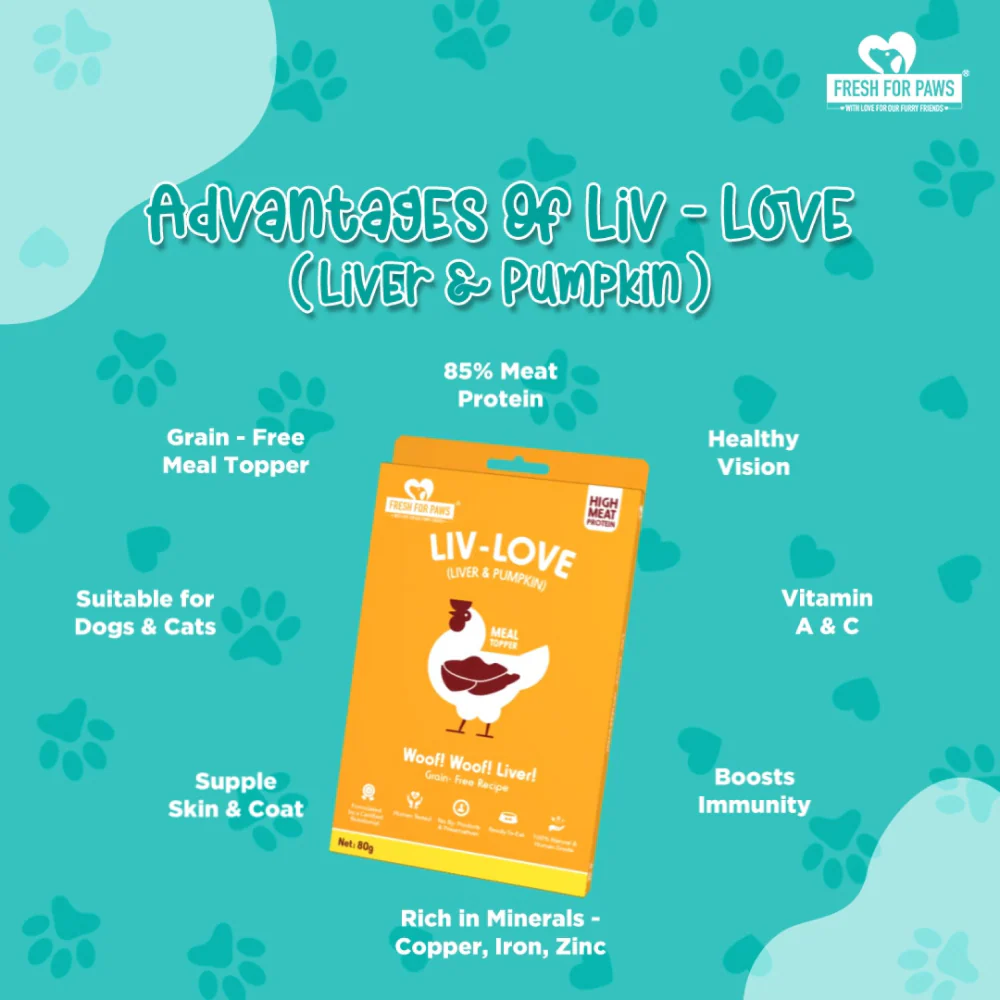 Fresh For Paws Chicken Liver & Pumpkin Liv Love Supplement for Dogs - Image 3