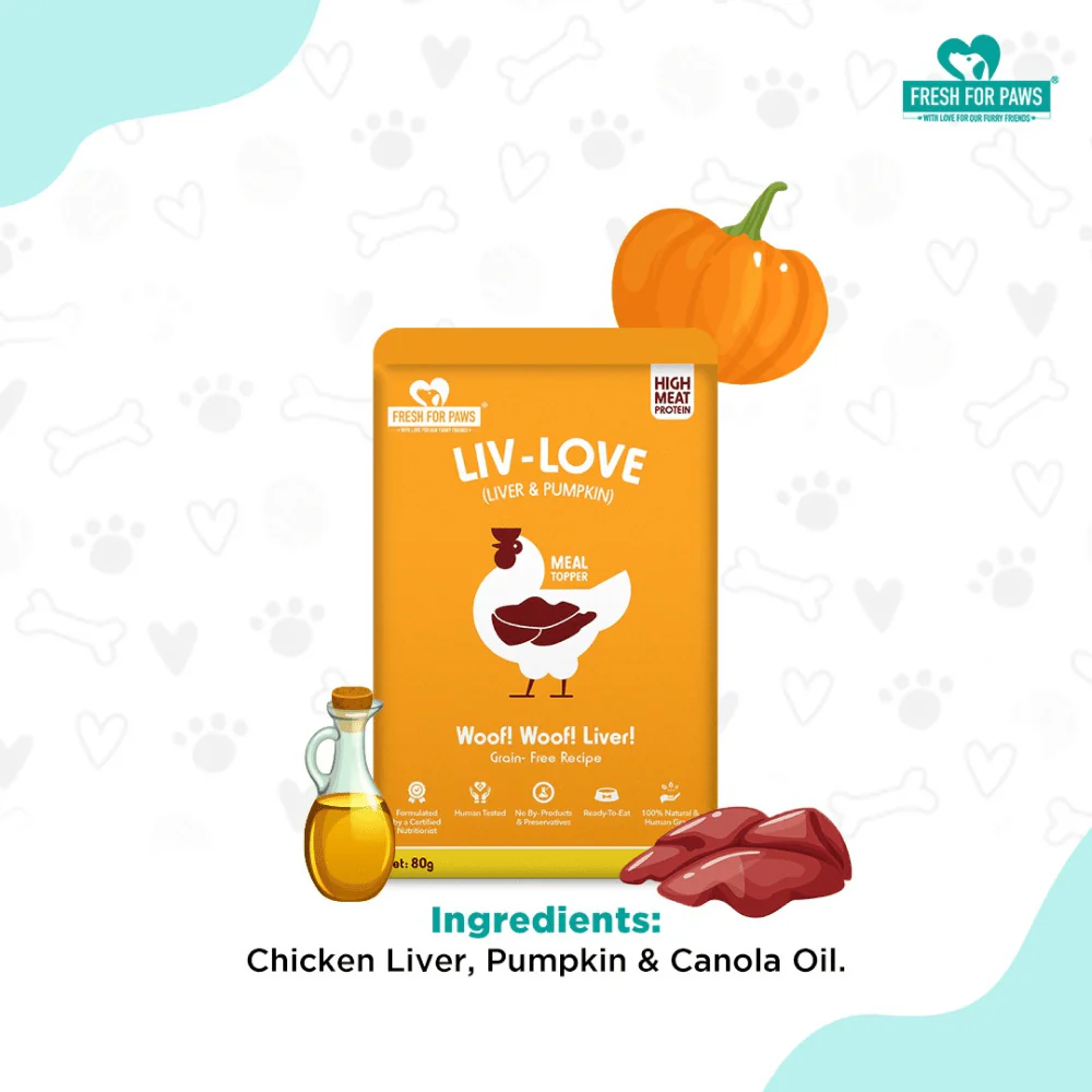 Fresh For Paws Chicken Liver & Pumpkin Liv Love Supplement for Dogs - Image 6