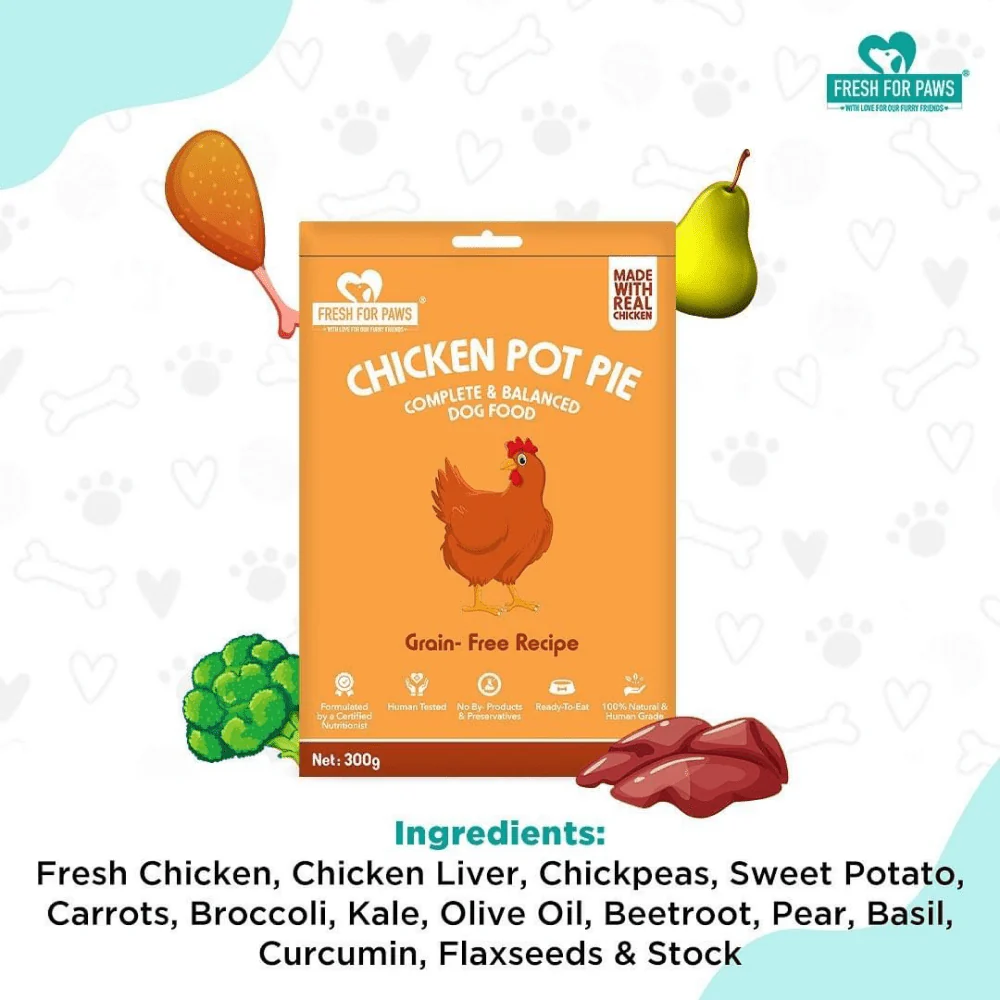 Fresh For Paws Chicken Pot Pie Wet Food for Dogs (300g) - Image 5