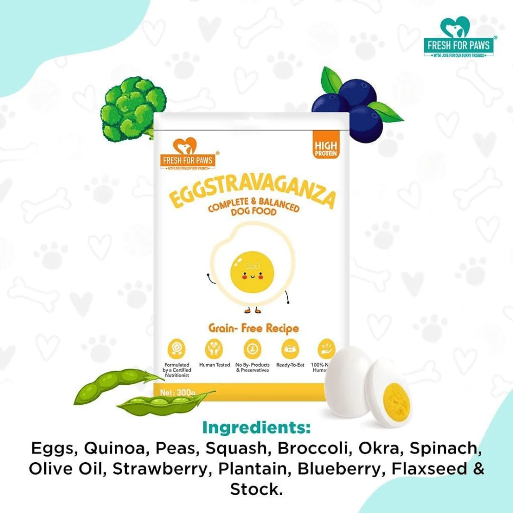Fresh For Paws Eggstravaganza Dog Wet Food (100g) - Image 5