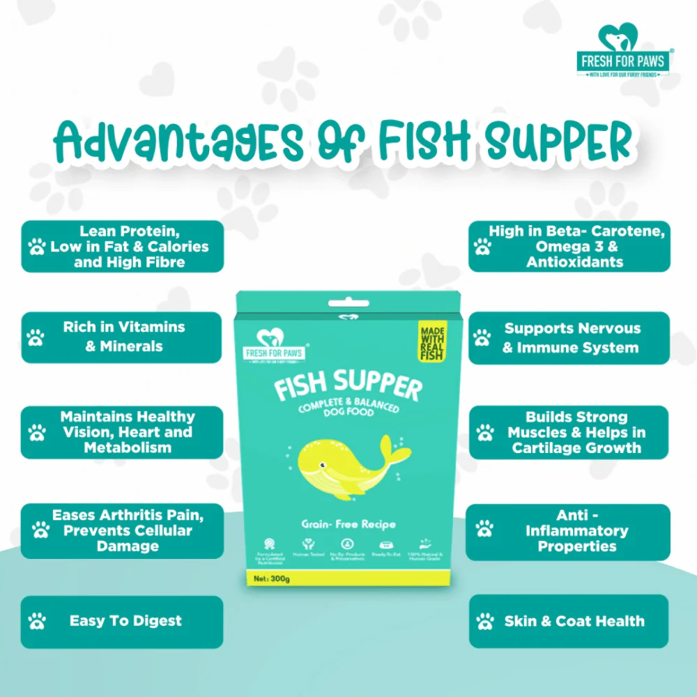 Fresh For Paws Fish Supper Dog Wet Food (100g) - Image 6