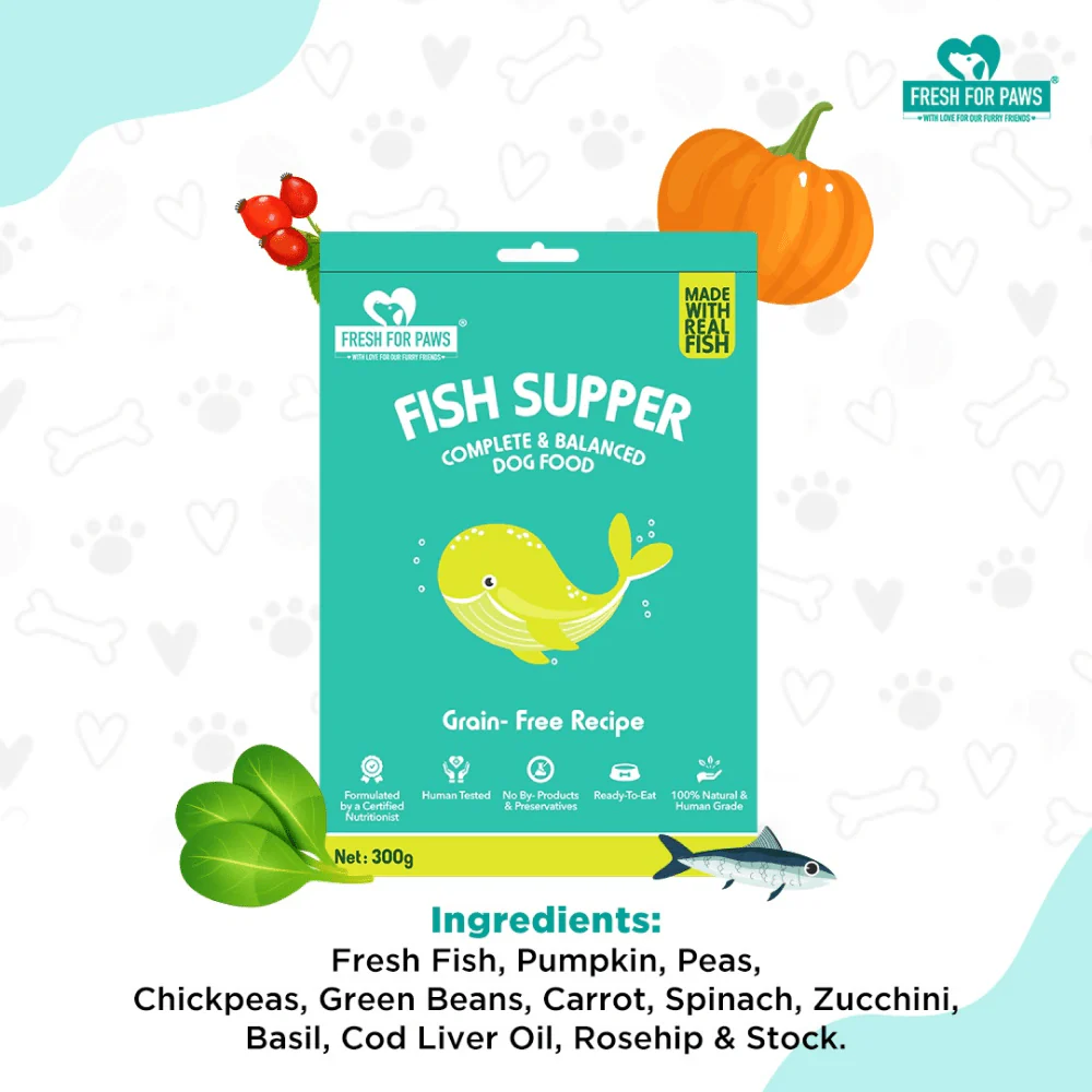 Fresh For Paws Fish Supper Dog Wet Food (300g) - Image 5