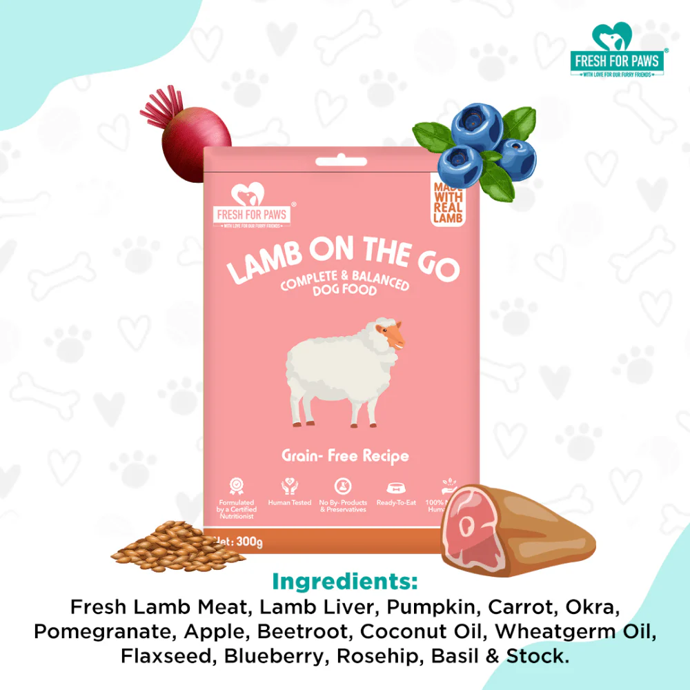 Fresh For Paws Lamb On The Go Dog Wet Food (300g) - Image 6