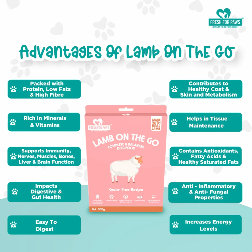 Fresh For Paws Lamb On The Go Dog Wet Food (300g) - Image 5