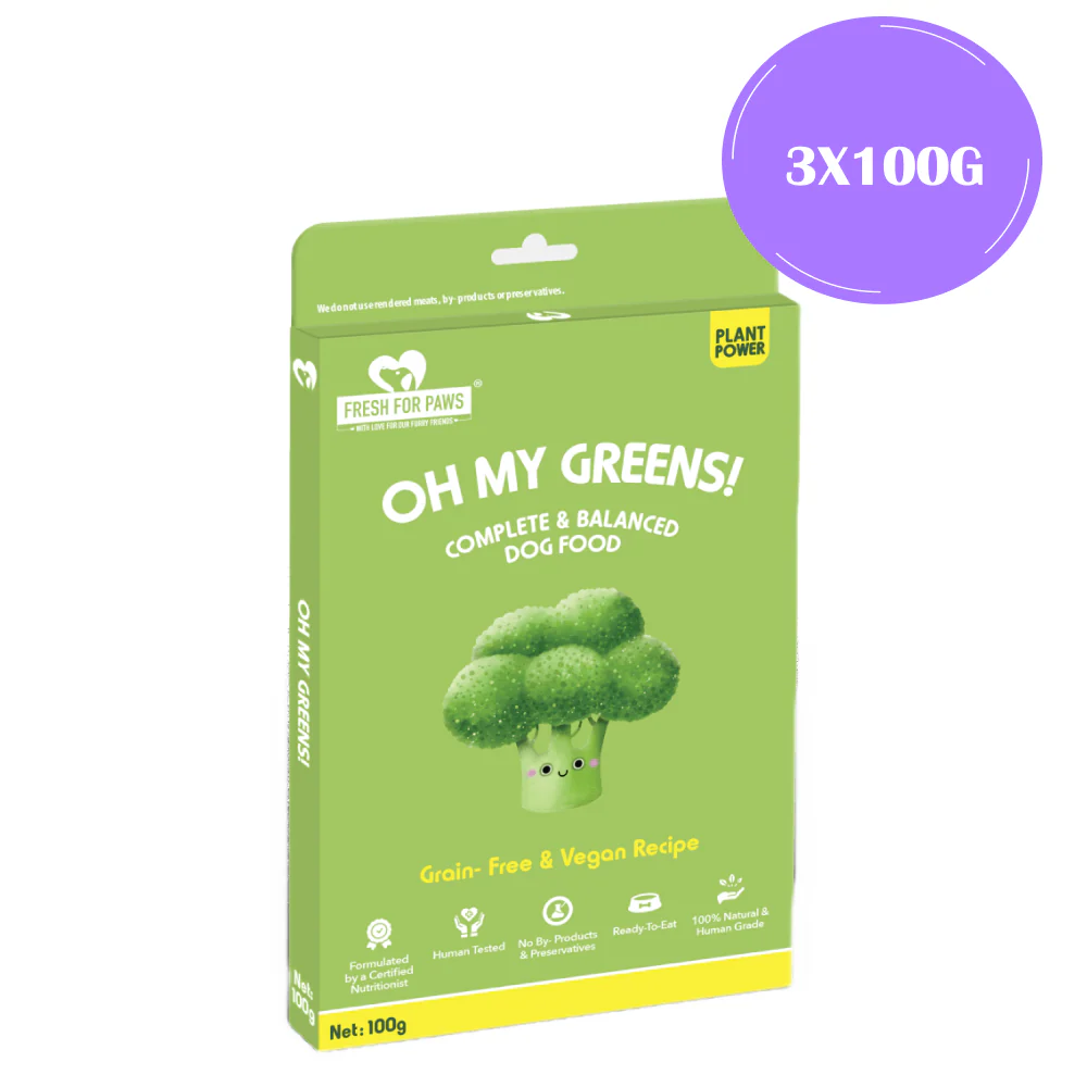 Fresh For Paws Oh My Greens Dog Wet Food (100g) - Image 10