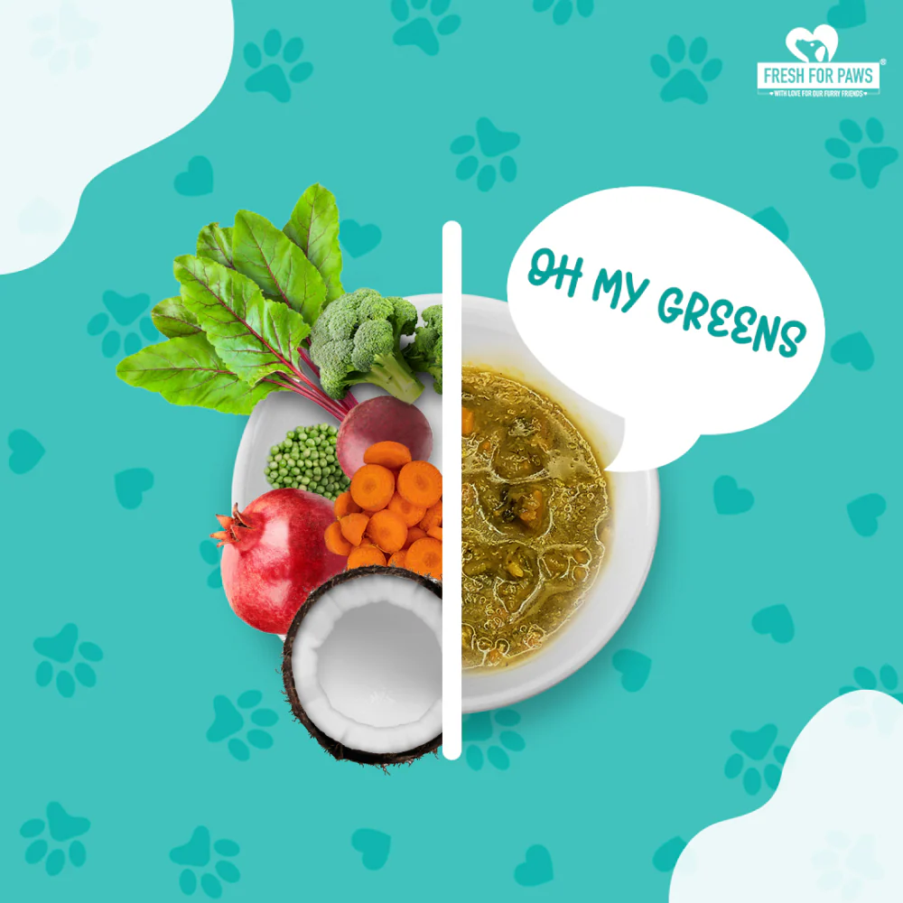 Fresh For Paws Oh My Greens Dog Wet Food (100g) - Image 2
