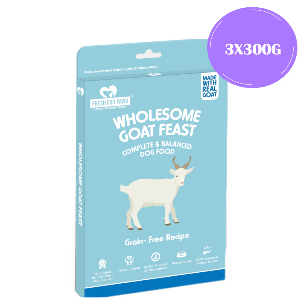 Fresh For Paws Wholesome Goat Feast Wet Food for Dogs (300g) - Image 7