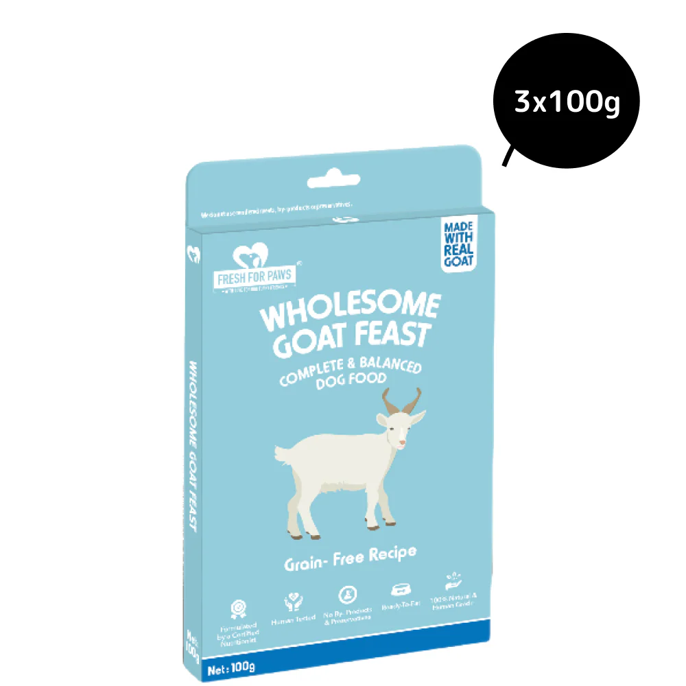 Fresh For Paws Wholesome Goat Feast Wet Food for Dogs (100g) - Image 8