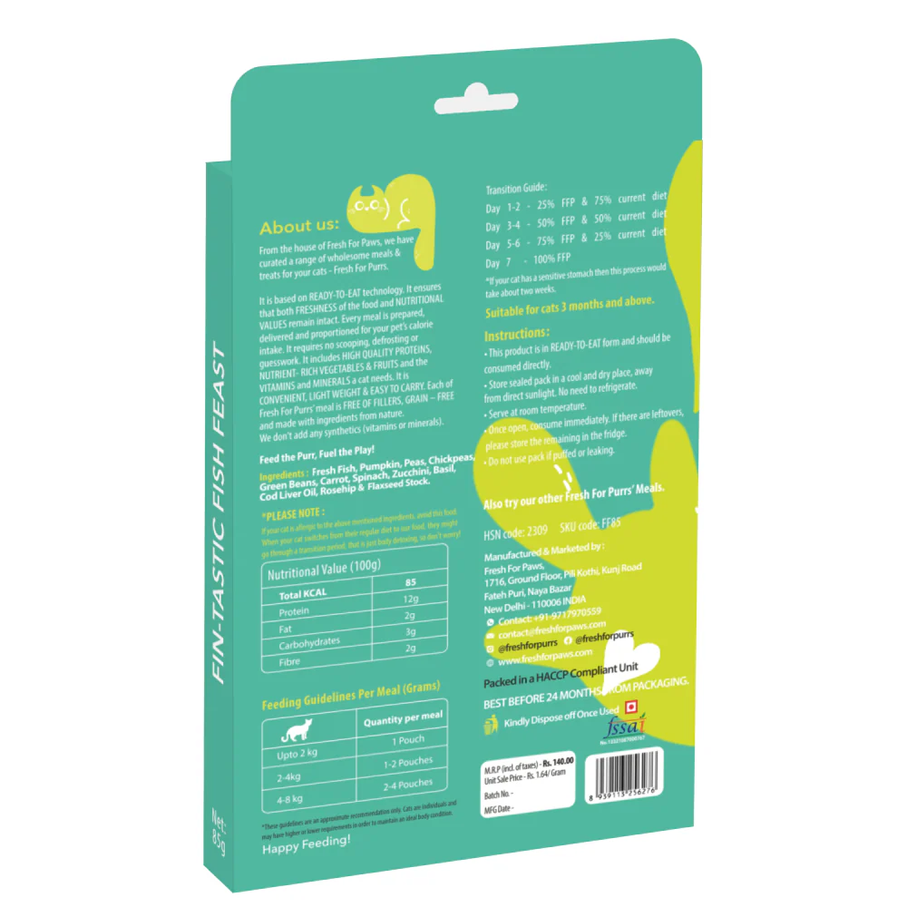 Fresh For Purrs Fin Tastic Fish Feast Wet Food for Cats - Image 3
