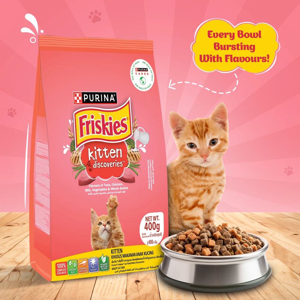 Friskies Kitten Cat Dry Food and Purina Felix Tuna with Jelly Kitten Wet Food Combo - Image 11