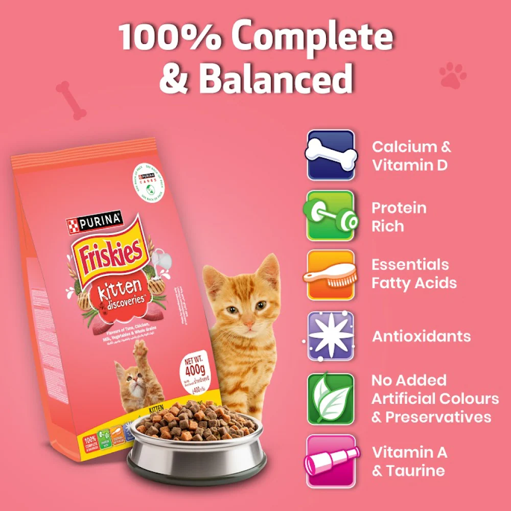 Friskies Kitten Cat Dry Food and Purina Felix Tuna with Jelly Kitten Wet Food Combo - Image 12