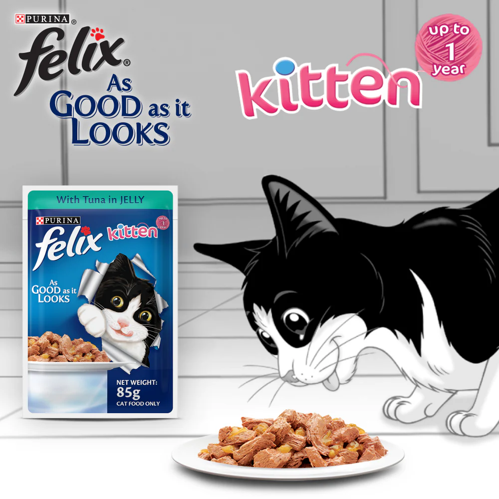 Friskies Kitten Cat Dry Food and Purina Felix Tuna with Jelly Kitten Wet Food Combo - Image 14