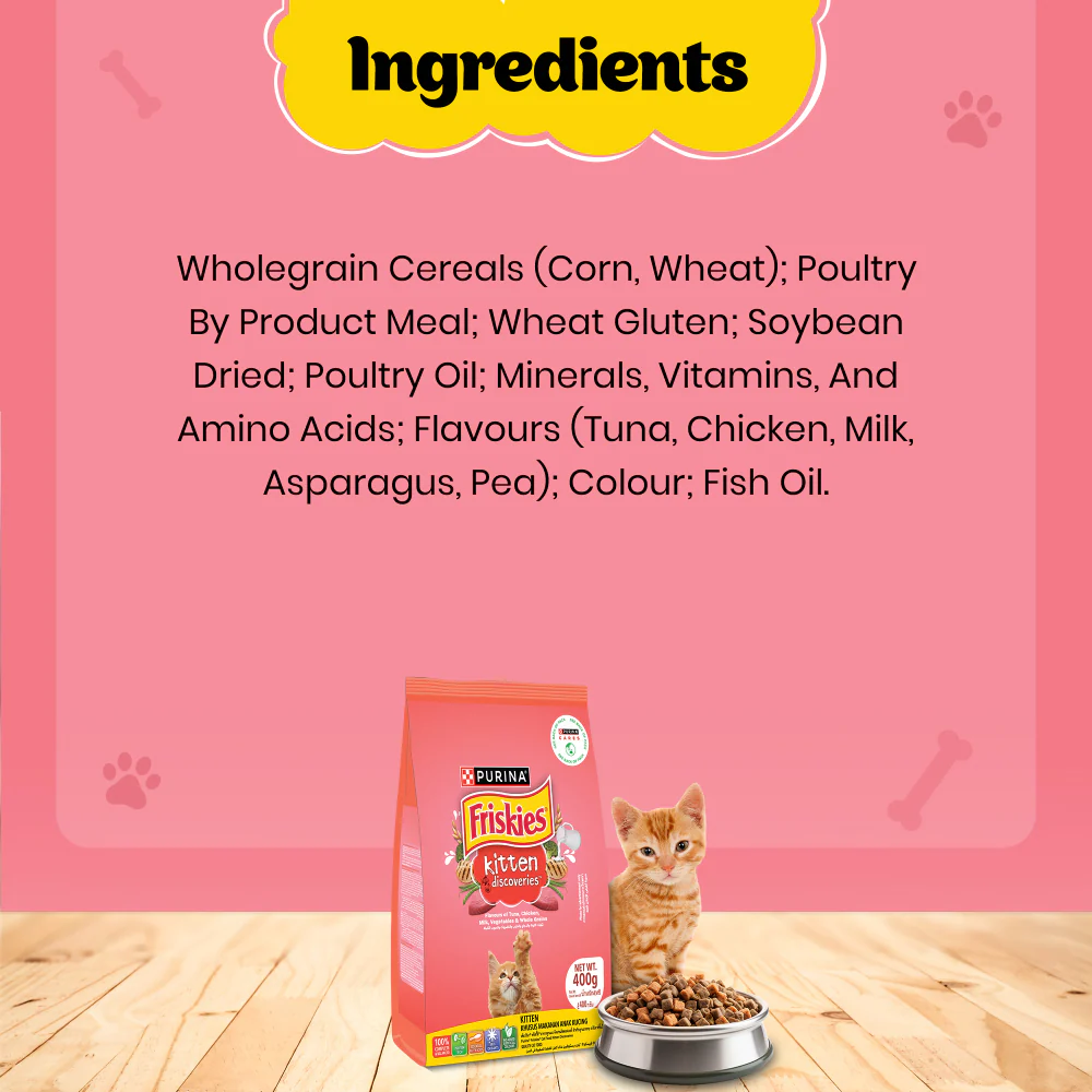 Friskies Kitten Cat Dry Food and Purina Felix Tuna with Jelly Kitten Wet Food Combo - Image 7