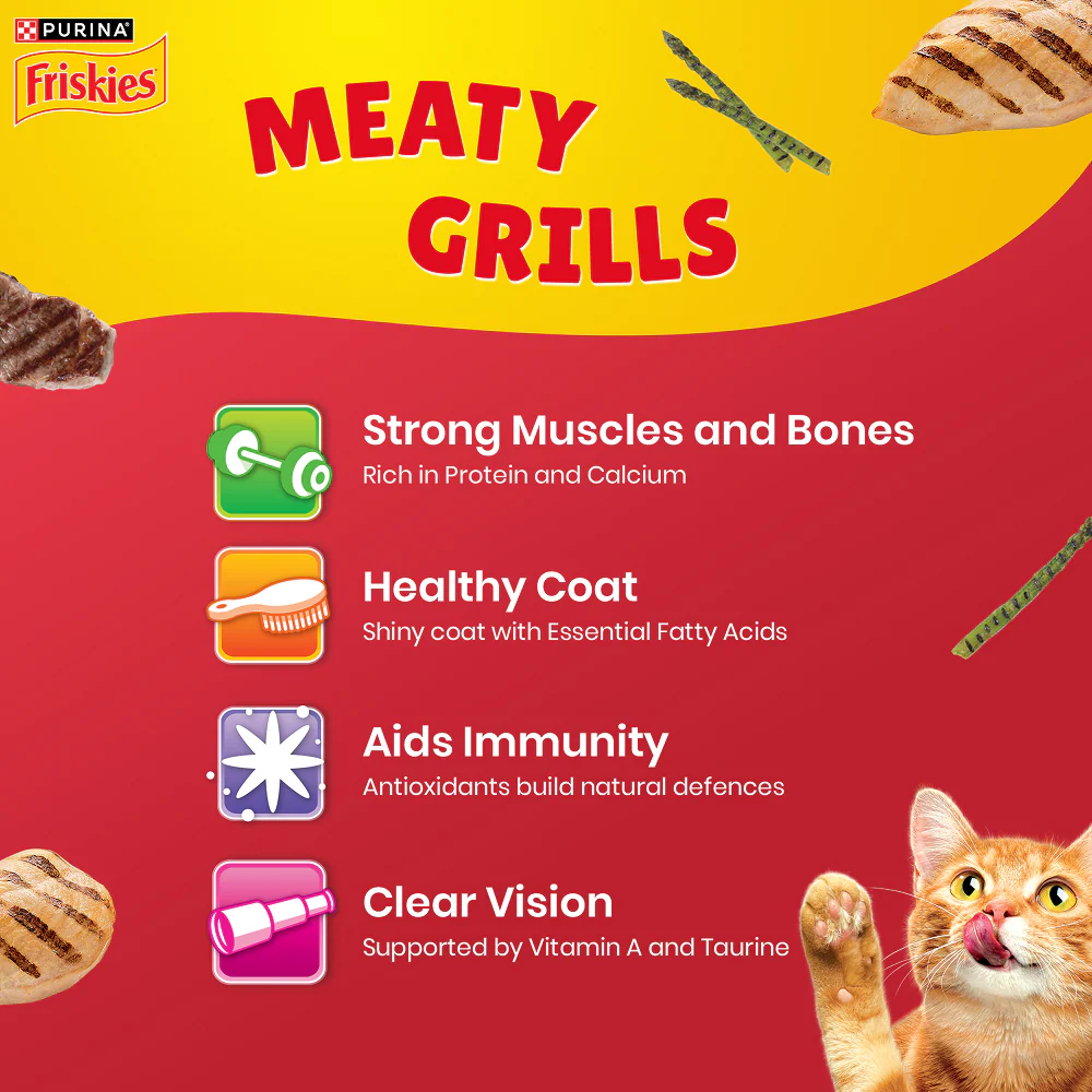 Friskies Meaty Grills Adult Cat Dry Food - Image 2