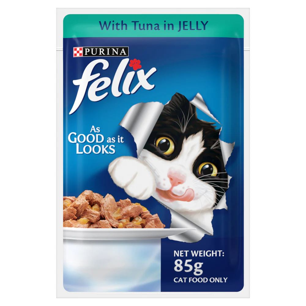 Friskies Seafood Cat Dry Food and Purina Felix Tuna with Jelly Adult Cat Wet Food Combo - Image 15