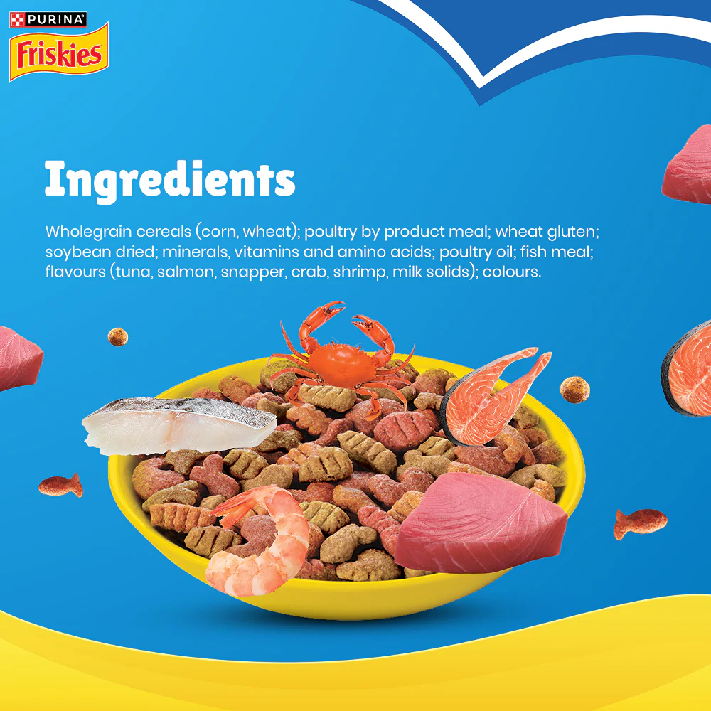 Purnia Friskies Seafood Cat Dry Food - Image 3