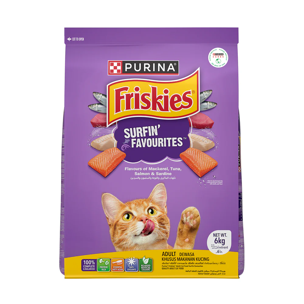 Purnia Friskies Surfin Favourites Adult Cat Dry Food - Image 16