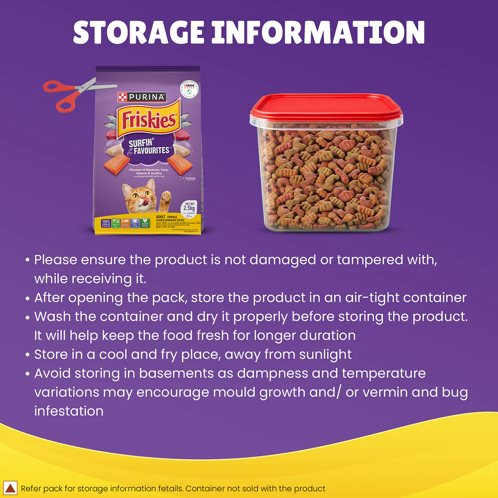 Purnia Friskies Surfin Favourites Adult Cat Dry Food - Image 2