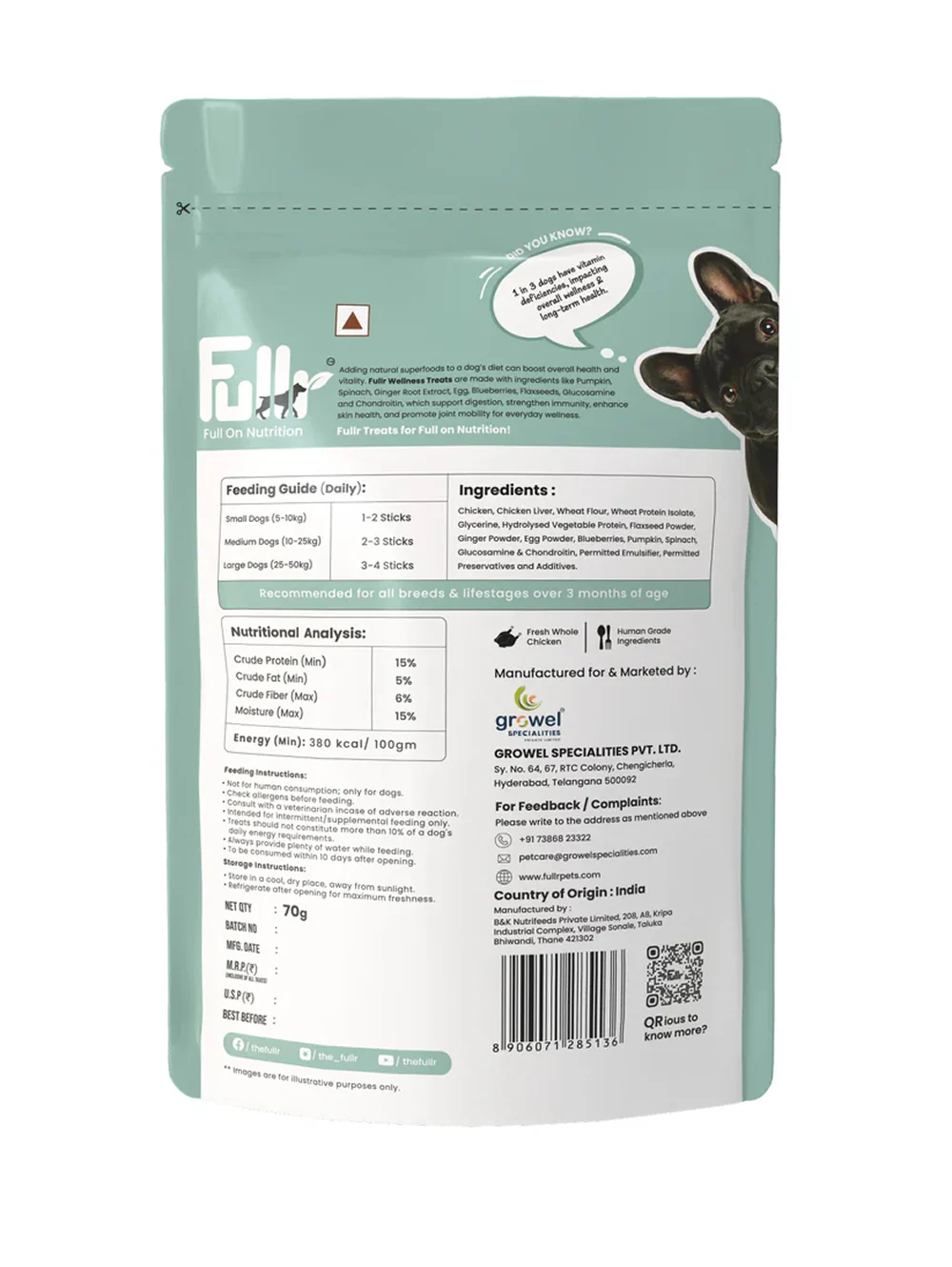 Fullr Daily Wellness Soft and Chewy Stick Treats - Image 7