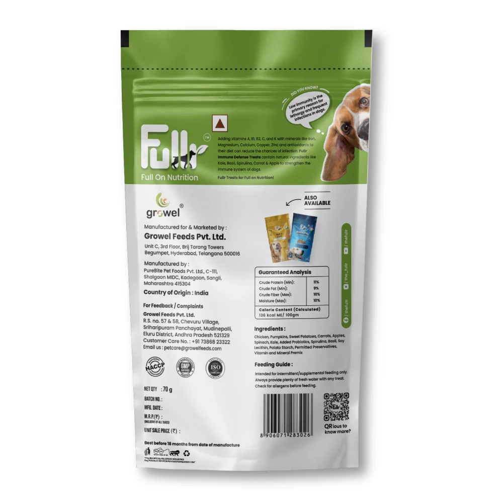 Fullr Immune Defense Cold Pressed Dog Treats - Image 2