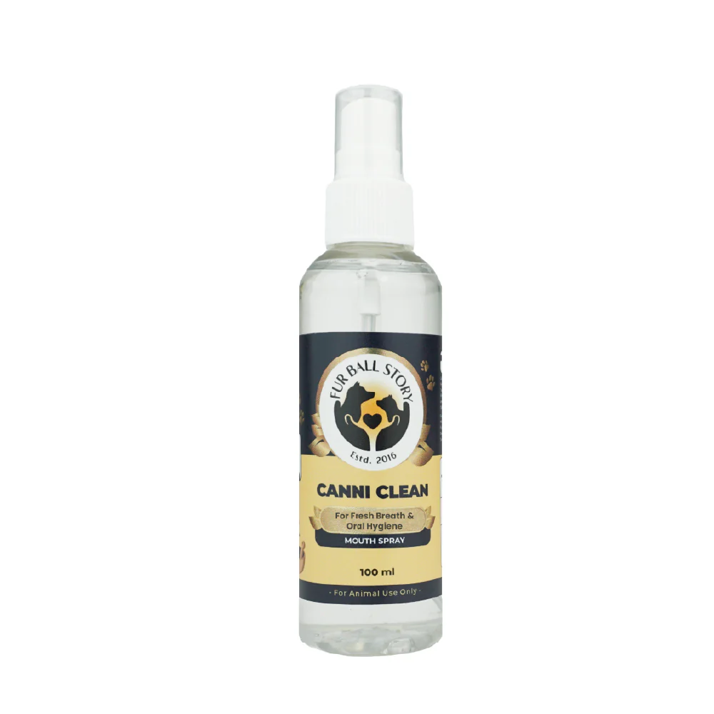 FurBall Story Canni Clean Oral Hygiene Mouth Spray for Dogs and Cats