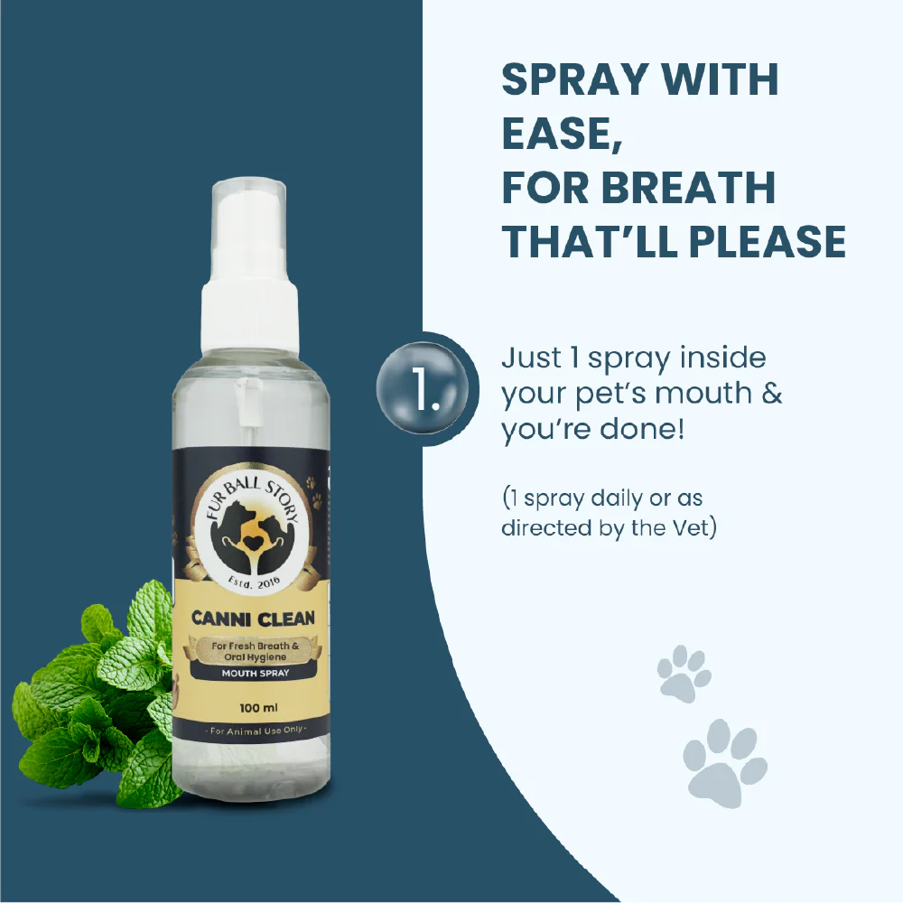 FurBall Story Canni Clean Oral Hygiene Mouth Spray for Dogs and Cats - Image 8