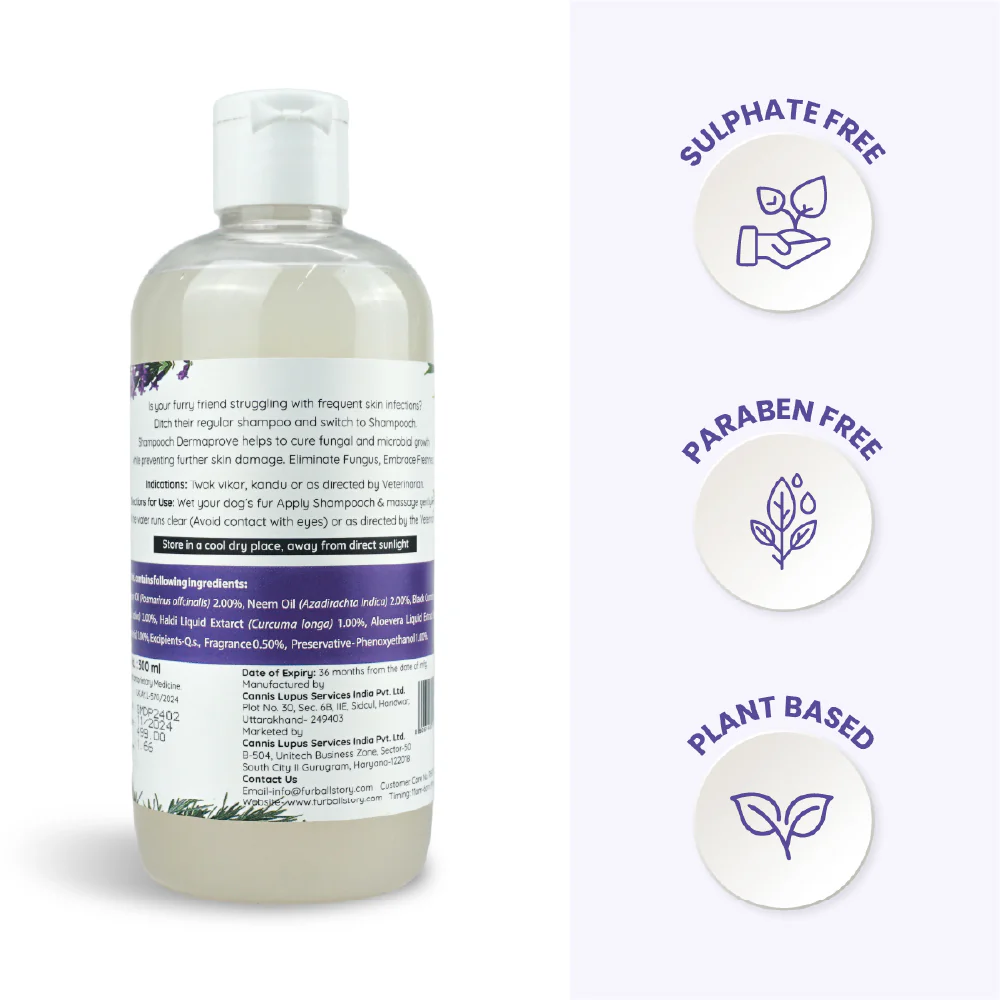 FurBall Story Shampooch Dermaprove Shampoo for Dogs - Image 2