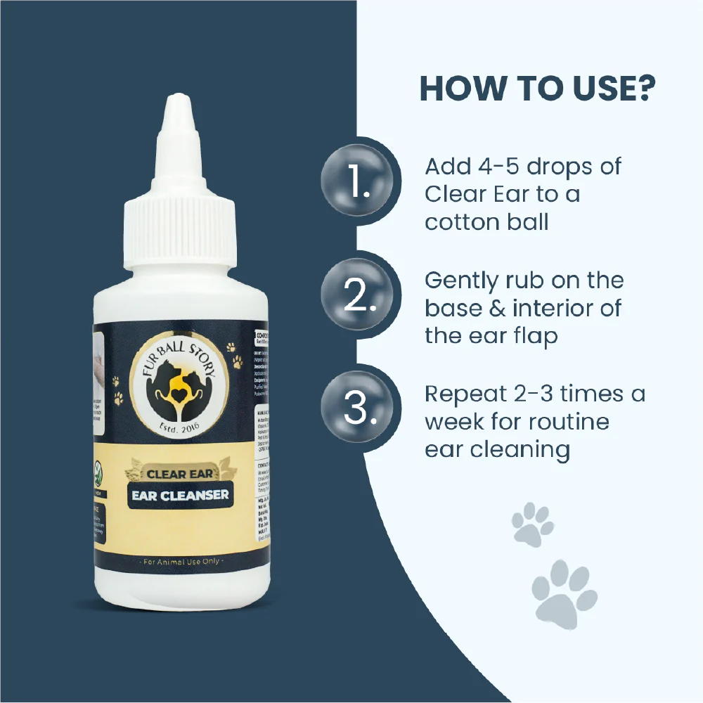FurBall Story Ear Cleanser for Dogs and Cats - Image 3
