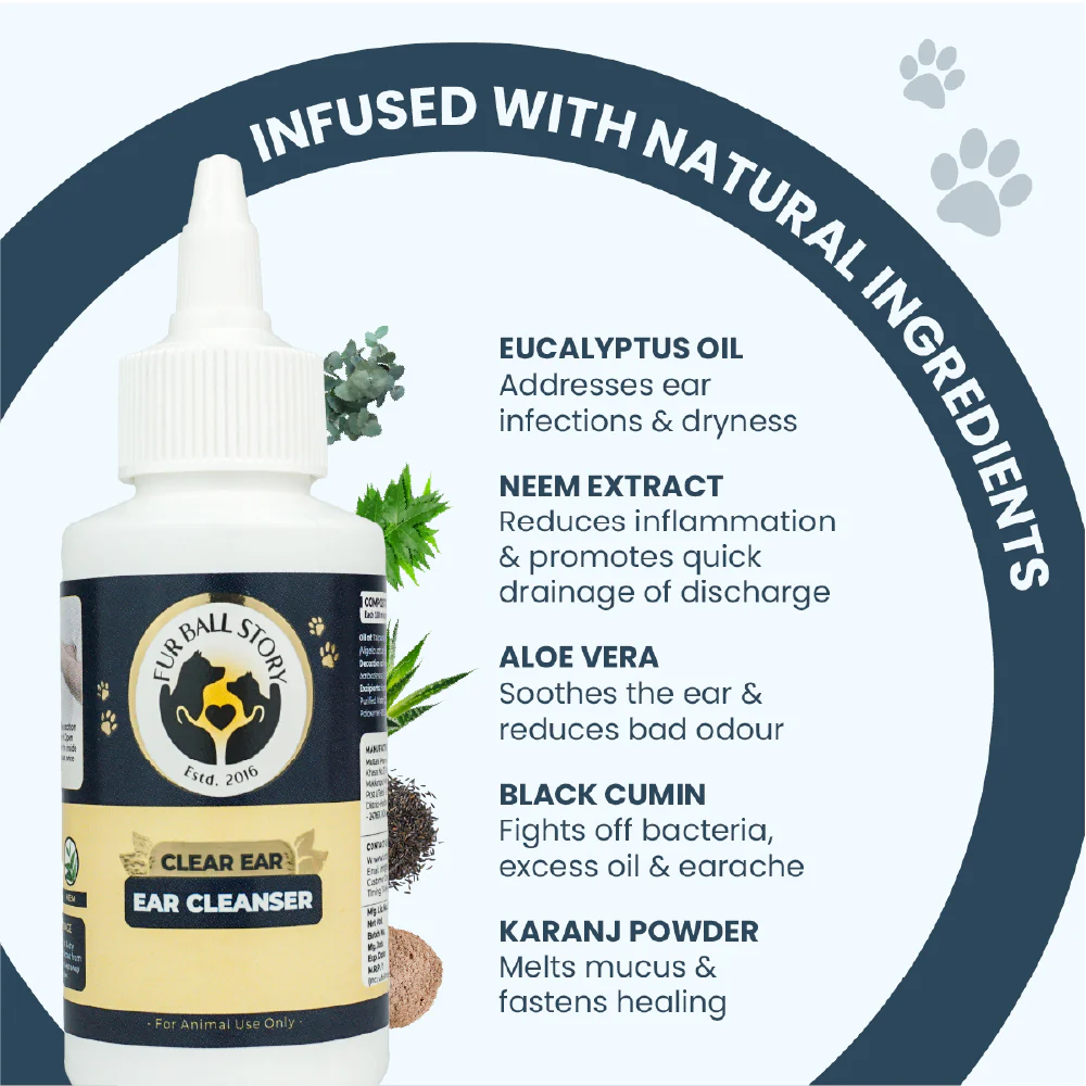 FurBall Story Ear Cleanser for Dogs and Cats - Image 4
